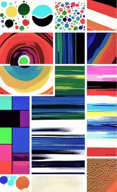 Tekstil ve duvar kağıdı desenleri. Basılabilir dijital illüstrasyon çalışması. Çiçek Yazdırma Tasarımı.