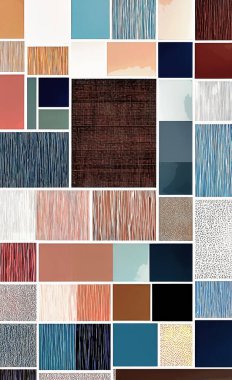 Tekstil ve duvar kağıdı desenleri. Basılabilir dijital illüstrasyon çalışması. Çiçek Yazdırma Tasarımı.