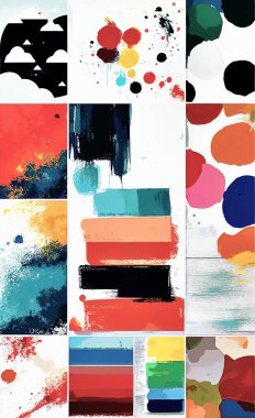 Tekstil ve duvar kağıdı desenleri. Basılabilir dijital illüstrasyon çalışması. Çiçek Yazdırma Tasarımı.