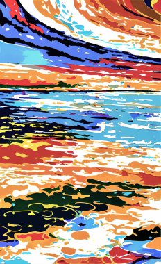 Tekstil ve duvar kağıdı desenleri. Basılabilir dijital illüstrasyon çalışması. Çiçek Yazdırma Tasarımı.