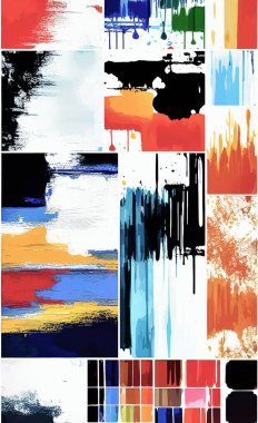 Tekstil ve duvar kağıdı desenleri. Basılabilir dijital illüstrasyon çalışması. Çiçek Yazdırma Tasarımı.