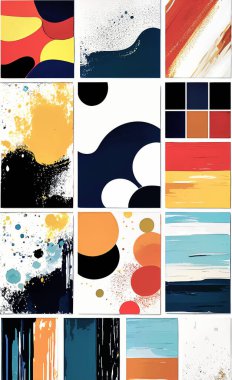 Tekstil ve duvar kağıdı desenleri. Basılabilir dijital illüstrasyon çalışması. Çiçek Yazdırma Tasarımı.