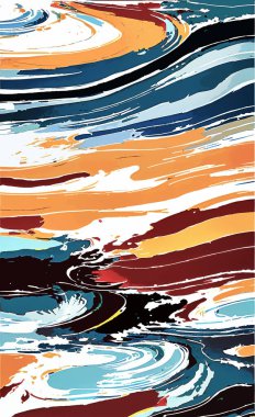 Tekstil ve duvar kağıdı desenleri. Basılabilir dijital illüstrasyon çalışması. Çiçek Yazdırma Tasarımı.