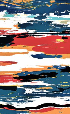 Tekstil ve duvar kağıdı desenleri. Basılabilir dijital illüstrasyon çalışması. Çiçek Yazdırma Tasarımı.