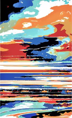 Tekstil ve duvar kağıdı desenleri. Basılabilir dijital illüstrasyon çalışması. Çiçek Yazdırma Tasarımı.