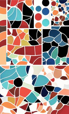 Tekstil ve duvar kağıdı desenleri. Basılabilir dijital illüstrasyon çalışması. Çiçek Yazdırma Tasarımı.