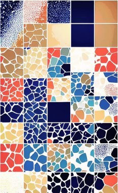 Tekstil ve duvar kağıdı desenleri. Basılabilir dijital illüstrasyon çalışması. Çiçek Yazdırma Tasarımı.