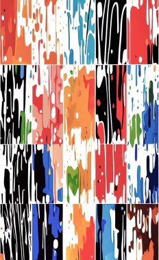 Tekstil ve duvar kağıdı desenleri. Basılabilir dijital illüstrasyon çalışması. Çiçek Yazdırma Tasarımı.