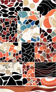 Tekstil ve duvar kağıdı desenleri. Basılabilir dijital illüstrasyon çalışması. Çiçek Yazdırma Tasarımı.