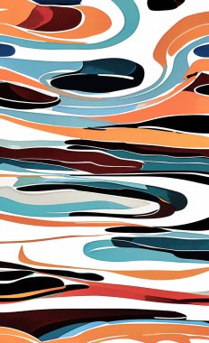 Tekstil ve duvar kağıdı desenleri. Basılabilir dijital illüstrasyon çalışması. Çiçek Yazdırma Tasarımı.