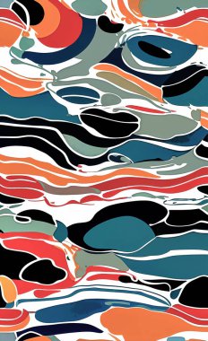 Tekstil ve duvar kağıdı desenleri. Basılabilir dijital illüstrasyon çalışması. Çiçek Yazdırma Tasarımı.