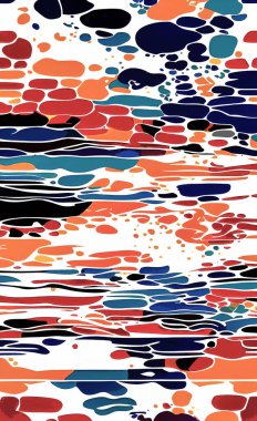 Tekstil ve duvar kağıdı desenleri. Basılabilir dijital illüstrasyon çalışması. Çiçek Yazdırma Tasarımı.