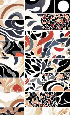 Tekstil ve duvar kağıdı desenleri. Basılabilir dijital illüstrasyon çalışması. Çiçek Yazdırma Tasarımı.