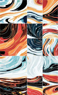 Tekstil ve duvar kağıdı desenleri. Basılabilir dijital illüstrasyon çalışması. Çiçek Yazdırma Tasarımı.