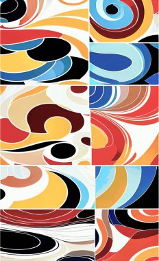 Tekstil ve duvar kağıdı desenleri. Basılabilir dijital illüstrasyon çalışması. Çiçek Yazdırma Tasarımı.