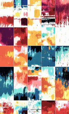 Tekstil ve duvar kağıdı desenleri. Basılabilir dijital illüstrasyon çalışması. Çiçek Yazdırma Tasarımı.