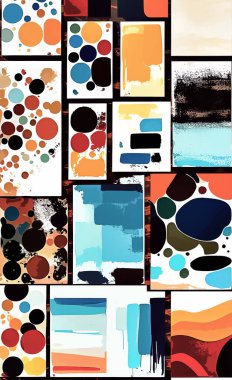 Tekstil ve duvar kağıdı desenleri. Basılabilir dijital illüstrasyon çalışması. Çiçek Yazdırma Tasarımı.