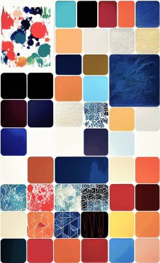 Tekstil ve duvar kağıdı desenleri. Basılabilir dijital illüstrasyon çalışması. Çiçek Yazdırma Tasarımı.