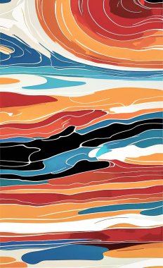 Tekstil ve duvar kağıdı desenleri. Basılabilir dijital illüstrasyon çalışması. Çiçek Yazdırma Tasarımı.