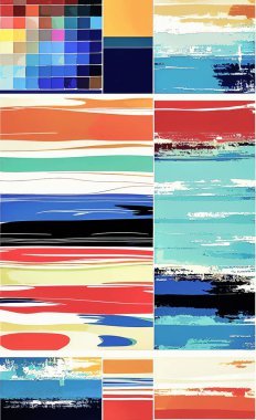 Tekstil ve duvar kağıdı desenleri. Basılabilir dijital illüstrasyon çalışması. Çiçek Yazdırma Tasarımı.