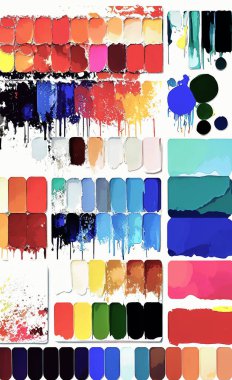 Tekstil ve duvar kağıdı desenleri. Basılabilir dijital illüstrasyon çalışması. Çiçek Yazdırma Tasarımı.