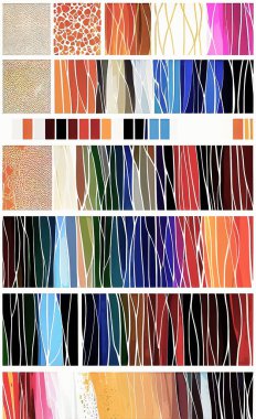 Tekstil ve duvar kağıdı desenleri. Basılabilir dijital illüstrasyon çalışması. Çiçek Yazdırma Tasarımı.