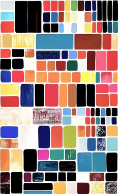 Tekstil ve duvar kağıdı desenleri. Basılabilir dijital illüstrasyon çalışması. Çiçek Yazdırma Tasarımı.