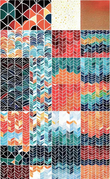 Tekstil ve duvar kağıdı desenleri. Basılabilir dijital illüstrasyon çalışması. Çiçek Yazdırma Tasarımı.