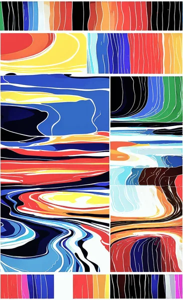 Tekstil ve duvar kağıdı desenleri. Basılabilir dijital illüstrasyon çalışması. Çiçek Yazdırma Tasarımı.