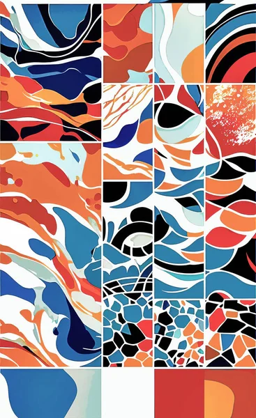 Tekstil ve duvar kağıdı desenleri. Basılabilir dijital illüstrasyon çalışması. Çiçek Yazdırma Tasarımı.