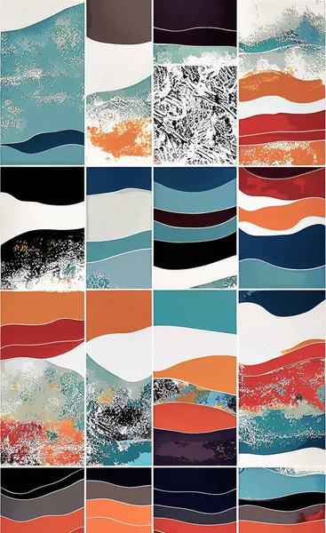 Tekstil ve duvar kağıdı desenleri. Basılabilir dijital illüstrasyon çalışması. Çiçek Yazdırma Tasarımı.