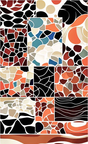 Tekstil ve duvar kağıdı desenleri. Basılabilir dijital illüstrasyon çalışması. Çiçek Yazdırma Tasarımı.