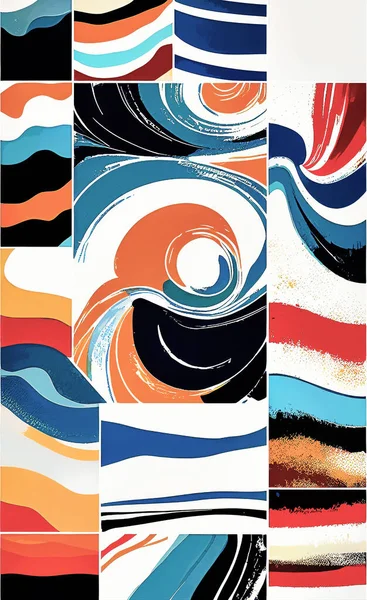 Tekstil ve duvar kağıdı desenleri. Basılabilir dijital illüstrasyon çalışması. Çiçek Yazdırma Tasarımı.