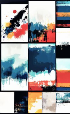 Tekstil ve duvar kağıdı desenleri. Basılabilir dijital illüstrasyon çalışması. Çiçek Yazdırma Tasarımı.