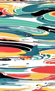 Tekstil ve duvar kağıdı desenleri. Basılabilir dijital illüstrasyon çalışması. Çiçek Yazdırma Tasarımı.