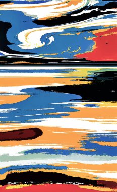 Tekstil ve duvar kağıdı desenleri. Basılabilir dijital illüstrasyon çalışması. Çiçek Yazdırma Tasarımı.