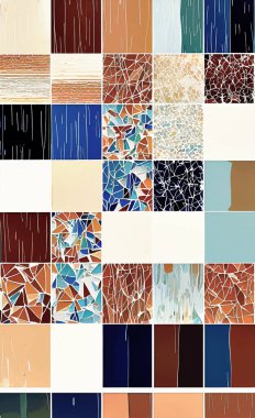 Tekstil ve duvar kağıdı desenleri. Basılabilir dijital illüstrasyon çalışması. Çiçek Yazdırma Tasarımı.