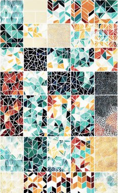 Tekstil ve duvar kağıdı desenleri. Basılabilir dijital illüstrasyon çalışması. Çiçek Yazdırma Tasarımı.