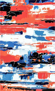 Tekstil ve duvar kağıdı desenleri. Basılabilir dijital illüstrasyon çalışması. Çiçek Yazdırma Tasarımı.