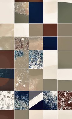 Tekstil ve duvar kağıdı desenleri. Basılabilir dijital illüstrasyon çalışması. Çiçek Yazdırma Tasarımı.