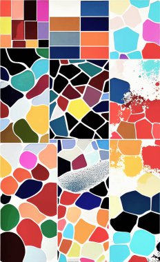 Tekstil ve duvar kağıdı desenleri. Basılabilir dijital illüstrasyon çalışması. Çiçek Yazdırma Tasarımı.