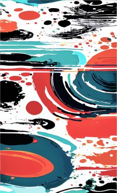 Tekstil ve duvar kağıdı desenleri. Basılabilir dijital illüstrasyon çalışması. Çiçek Yazdırma Tasarımı.