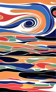 Tekstil ve duvar kağıdı desenleri. Basılabilir dijital illüstrasyon çalışması. Çiçek Yazdırma Tasarımı.