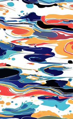 Tekstil ve duvar kağıdı desenleri. Basılabilir dijital illüstrasyon çalışması. Çiçek Yazdırma Tasarımı.