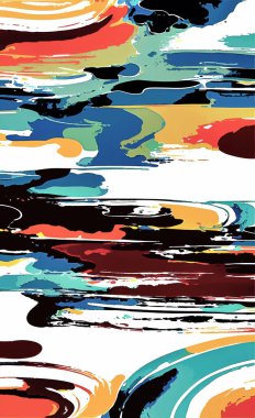 Tekstil ve duvar kağıdı desenleri. Basılabilir dijital illüstrasyon çalışması. Çiçek Yazdırma Tasarımı.