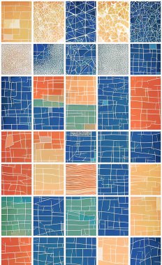 Tekstil ve duvar kağıdı desenleri. Basılabilir dijital illüstrasyon çalışması. Çiçek Yazdırma Tasarımı.