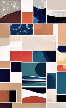 Tekstil ve duvar kağıdı desenleri. Basılabilir dijital illüstrasyon çalışması. Çiçek Yazdırma Tasarımı.