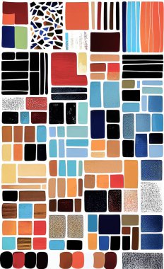 Tekstil ve duvar kağıdı desenleri. Basılabilir dijital illüstrasyon çalışması. Çiçek Yazdırma Tasarımı.