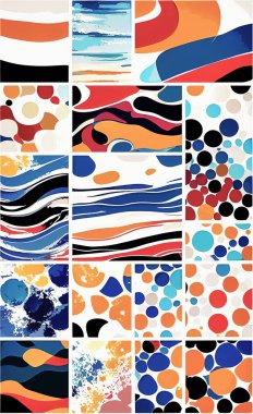 Tekstil ve duvar kağıdı desenleri. Basılabilir dijital illüstrasyon çalışması. Çiçek Yazdırma Tasarımı.