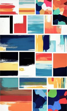 Tekstil ve duvar kağıdı desenleri. Basılabilir dijital illüstrasyon çalışması. Çiçek Yazdırma Tasarımı.